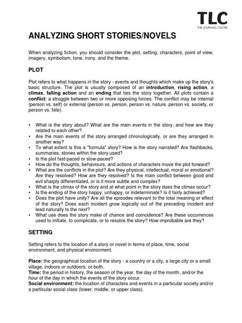 Read Online Analyzing Short Stories 7Th Edition 