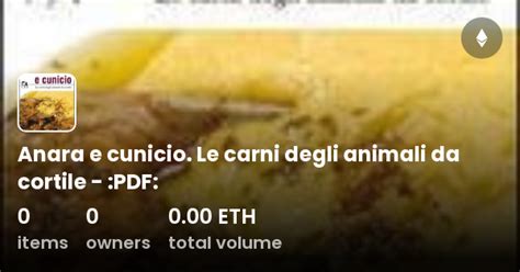 Read Online Anara E Cunicio Le Carni Degli Animali Da Cortile 