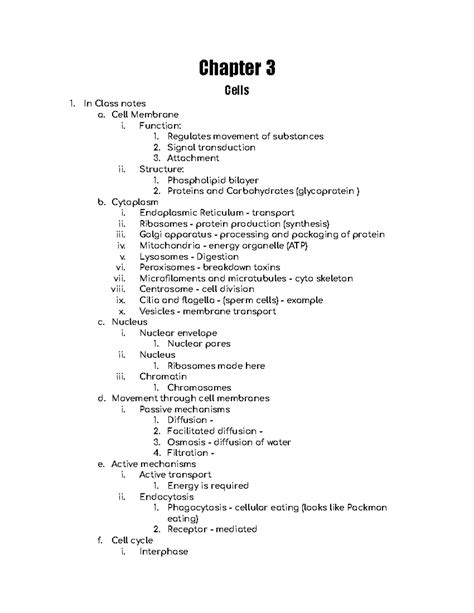 Anatomy And Physiology Chapter 3 Quiz