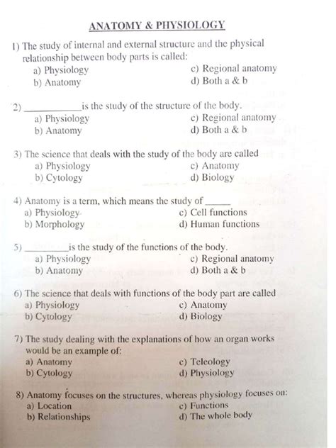 Anatomy Mcqs