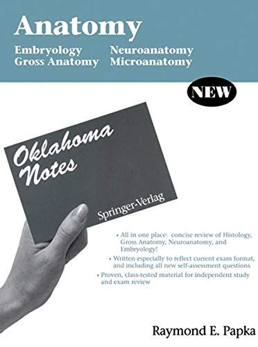 Download Anatomy Embryology Gross Anatomy Neuroanatomy Microanatomy Oklahoma Notes 
