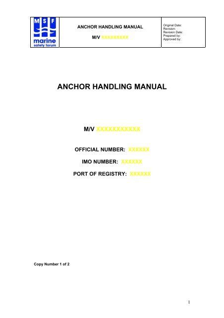 Download Anchor Handling Manual Marine Safety Forum 