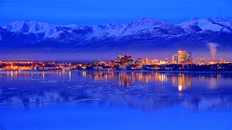 anchorage alaska sunset