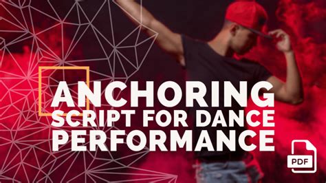 Anchoring Script For Dance Performance