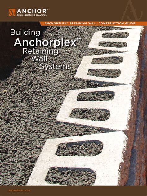 Anchorplex Retaining Wall Construction Guide Building