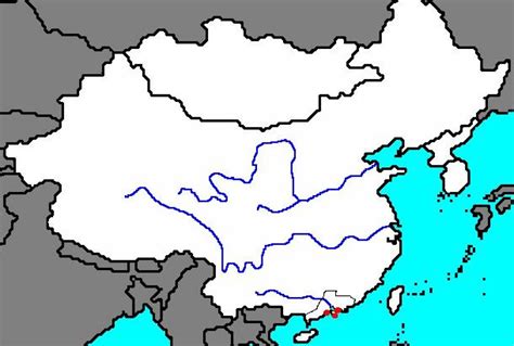 Ancient China Blank Map
