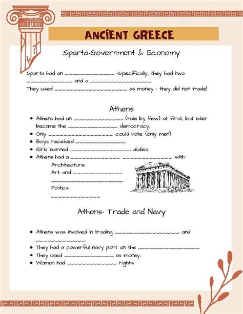 Ancient Greece Guided Key