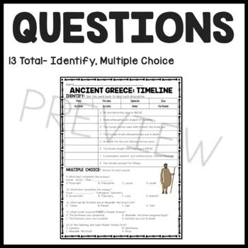 Ancient Greece Timeline Reading Comprehension Worksheet Greek Ancient Greece Timeline Worksheet - Ancient Greece Timeline Worksheet