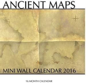 Ancient Maps Mini Wall Calendar 2017: 16 Month Calendar