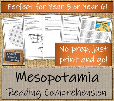 Ancient Mesopotamia Worksheet   Mesopotamia Reading Comprehension Worksheets - Ancient Mesopotamia Worksheet