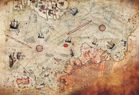 Ancient World Map Antarctica