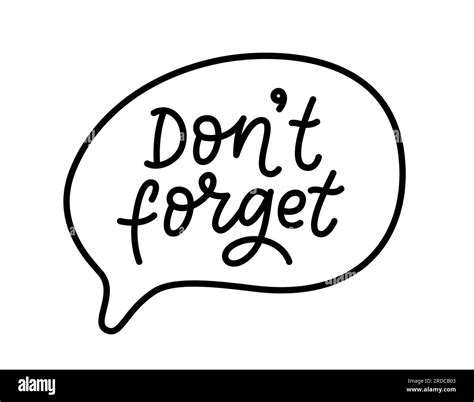 And Don't Forget