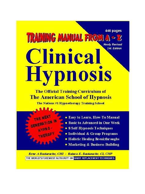 and nlp hypnosis training manual