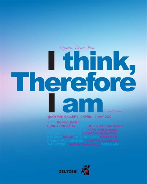 And Therefore I Am