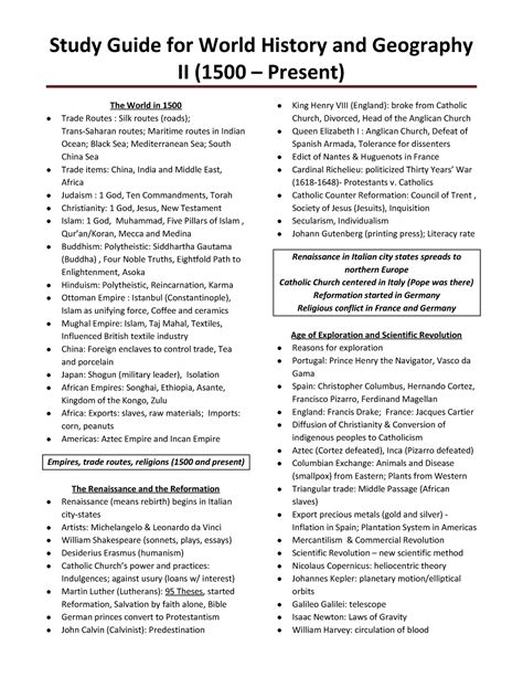 Download And Notetaking Study Guide World History Answers 
