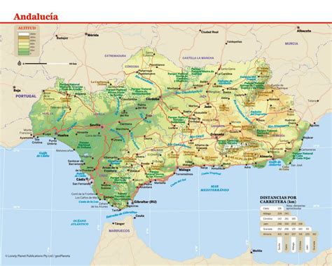 Andalucía en el mapa de España: conoce su geografía y provincias