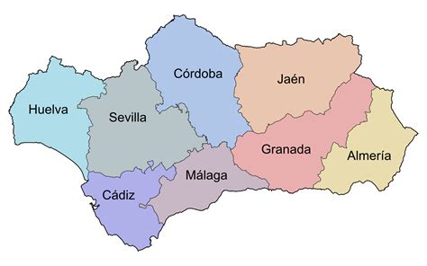 Andalucía en el mapa de España: conoce su geografía y provincias