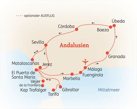 andalusien rundreise auto und hotel