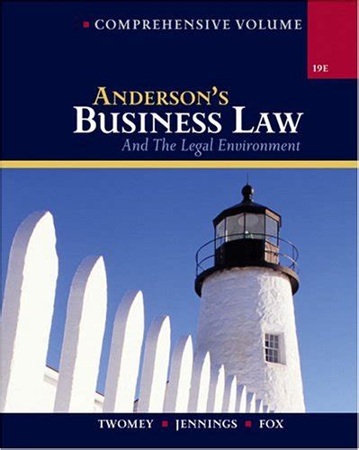 Read Online Anderson S Business Law And The Legal Environment Comprehensive Volume Rar 