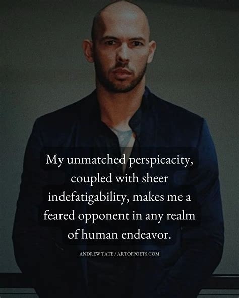Andrew Tate Perspicacity Quote