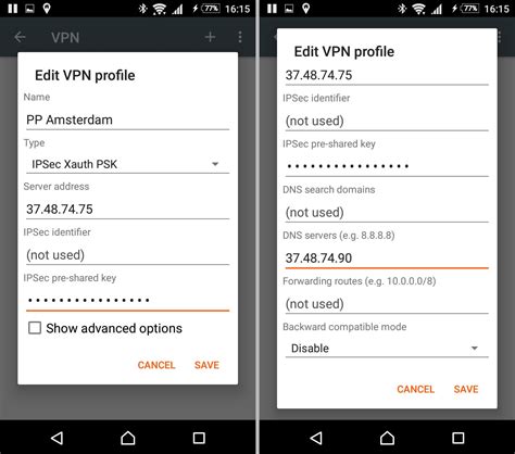 android 7 vpn settings