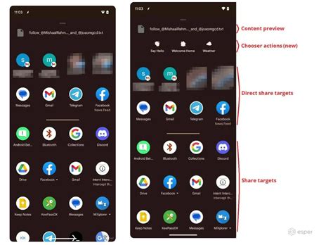 android app listen teilen