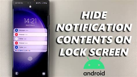 android content hidden on lock screen