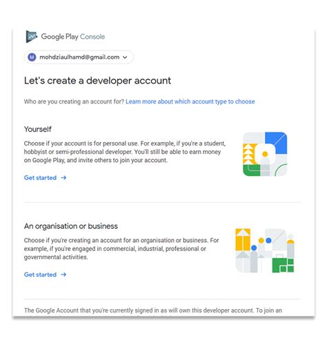 android how can I change my google developer account email which