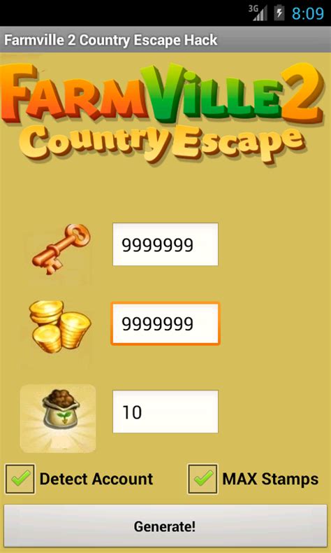 android info code: Farmville 2 Country Escape Cheat Engine 6.6