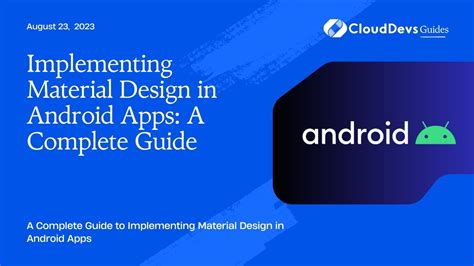 Android Interface Design Implementing Material Design For Developers 2nd Edition Usability