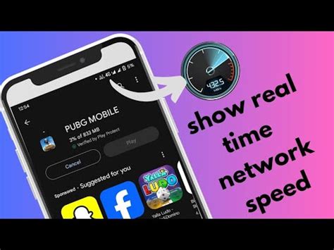 android one show network speed