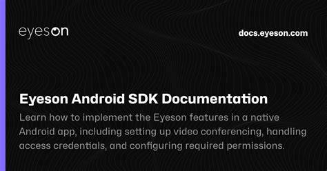 Android Sdk Example Documentation