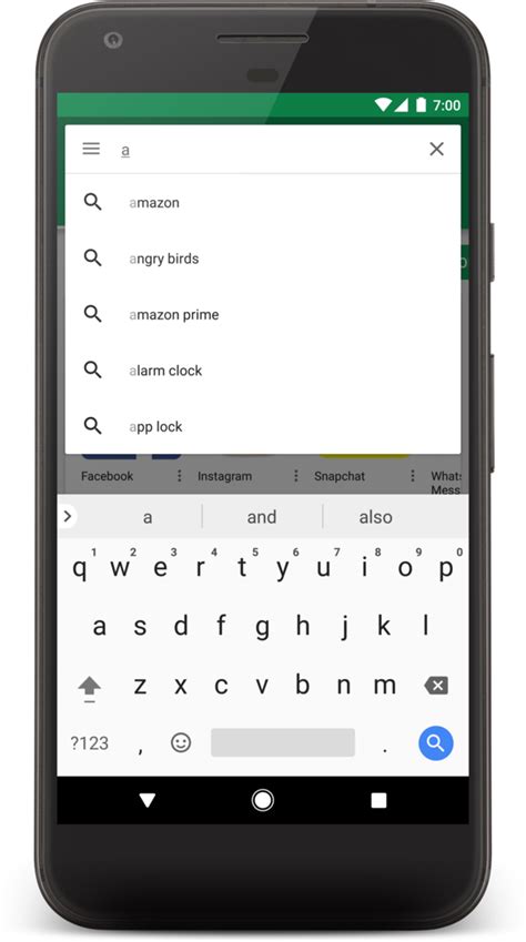 android search ui