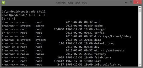 Android Shell Commands List