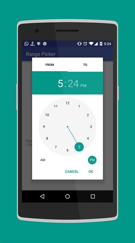 android time and date app
