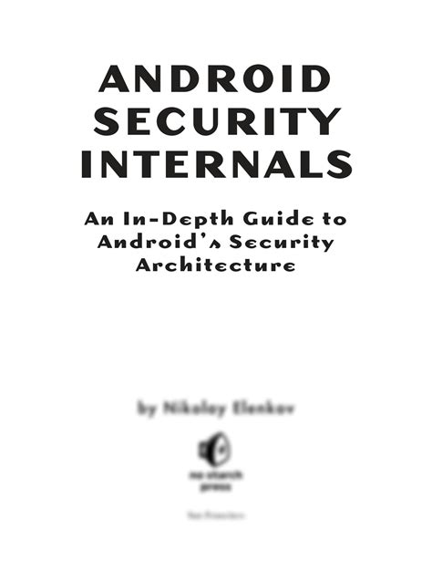 Read Android Security Internals In Depth Architecture 