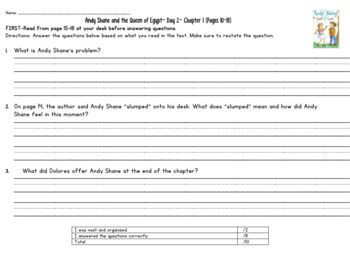 Read Andy Shane Guided Lessons 