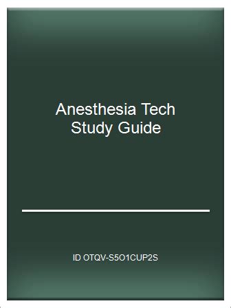 Read Online Anesthesia Tech Certification Study Guide 