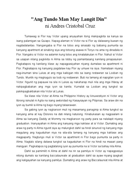 Ang Tundo Man May Langit Din Ebook