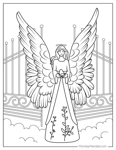 angel coloring sheet