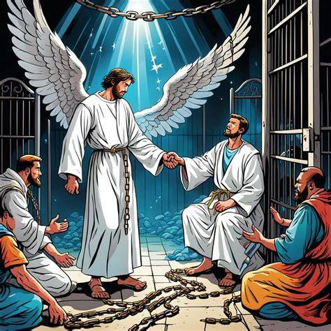 angel leads peter from jail for preschool