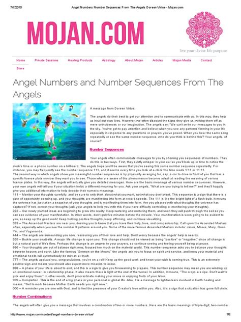 Angel Numbers Mojan