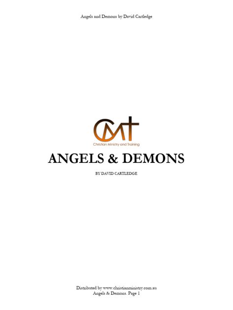 Angels And Demons Notes