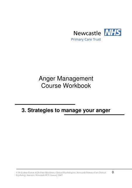 Full Download Anger Management Course Workbook Newcastle Healthy Minds 