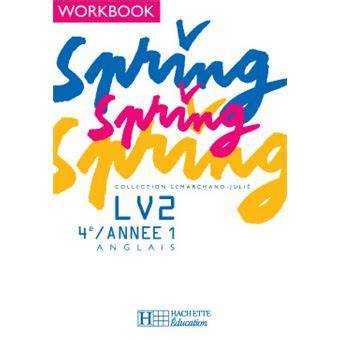 anglais spring 4e lv2 workbook