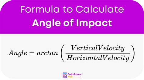 Angle Of Impact Calculation