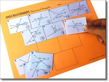 Angle Relationships Puzzle Answer Key