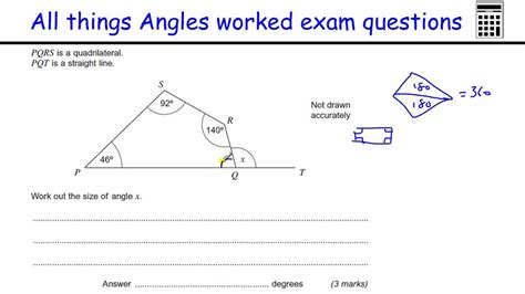 Angles Gcse Maths Past Paper Questions Teaching Resources Primary Resources Maths Angles - Primary Resources Maths Angles