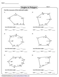 Angles In Polygons Textbook Exercise Corbettmaths Polygons And Angles Worksheet - Polygons And Angles Worksheet