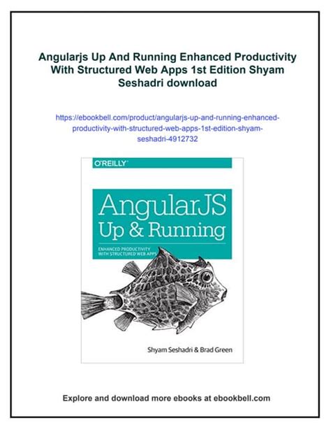 Angularjs Up And Running Enhanced Productivity With Structured Web Apps